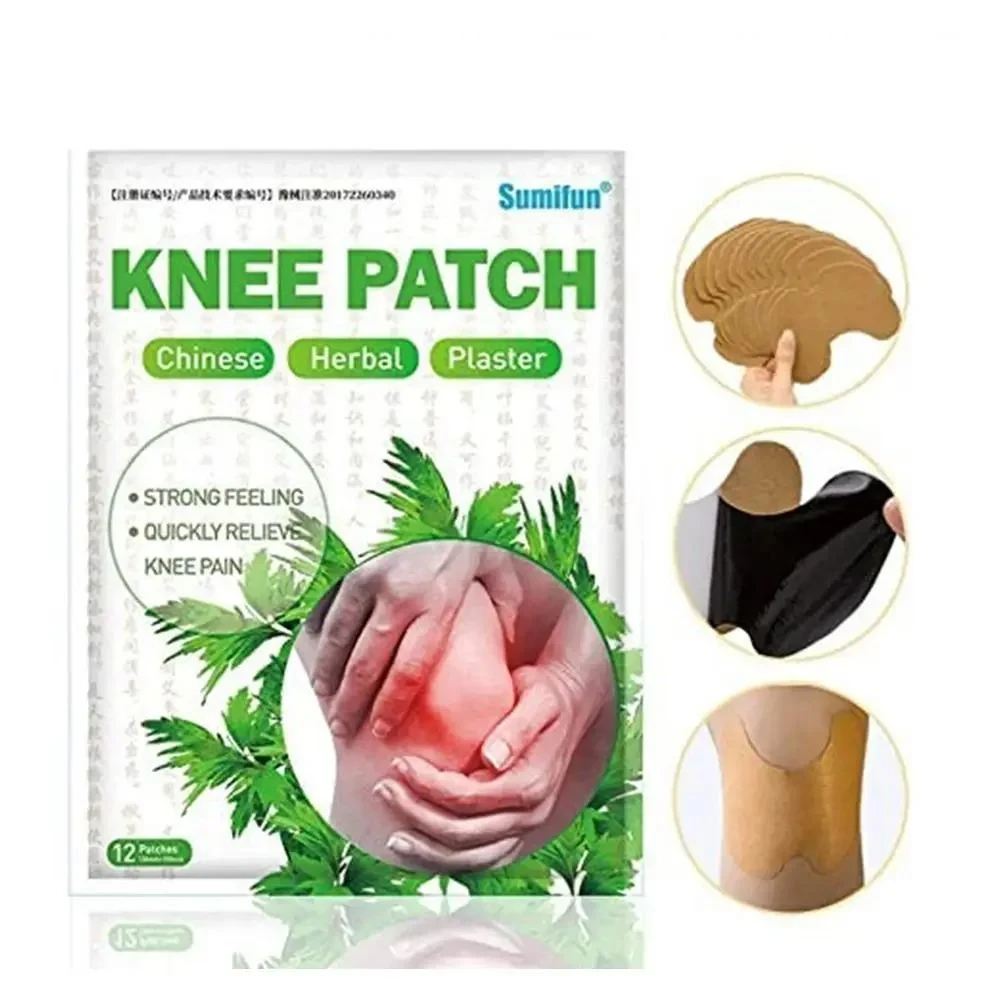 Обезболивающий пластырь для колена c экстрактом полыни Knee Patch, Противоболевой китайский патч TMK - фото 1 - id-p2106777753