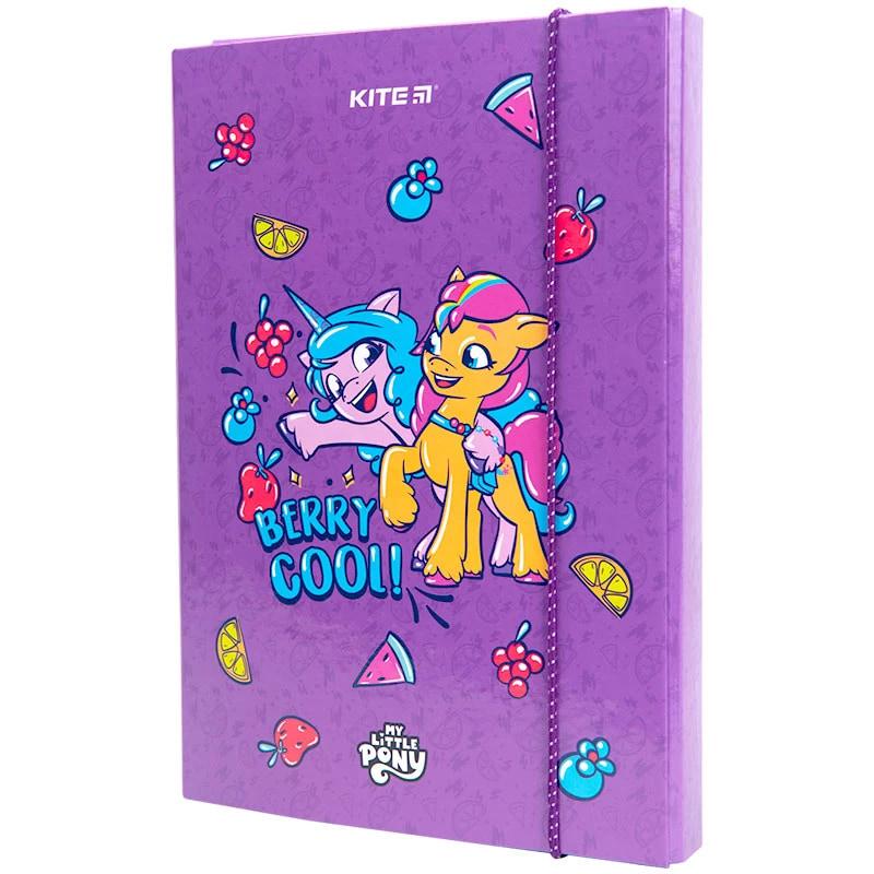 Папка для зошитів B5 KITE мод 210 картонна на гумці My Little Pony LP23-210, фото 1