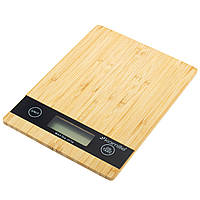 Весы электронные кухонные Kamille (20х14,5 см) из бамбука KM-7106