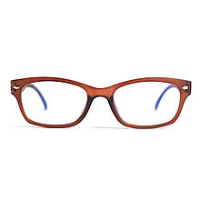 Захисні окуляри для комп'ютера антивідблискові з захистом від ультрафіолету UV400 (коричневий колір)