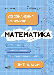 Довідник учня. Математика. Усі означення і формули. 5-11 класи