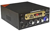 Усилитель звука BM AUDIO BM-800BT FM USB 2x300W Блютуз + Караоке