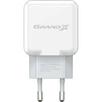 Зарядное устройство Grand-X 5V 2.1A White (CH-03W) o