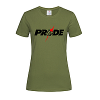 Армейская женская футболка Pride Fighting Championships (18-1-7-армійський)