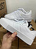 Жіночі кросівки Adidas Samba rose Originals W Og White Взуття Адідас Самбо білі шкіряні кеди, фото 9
