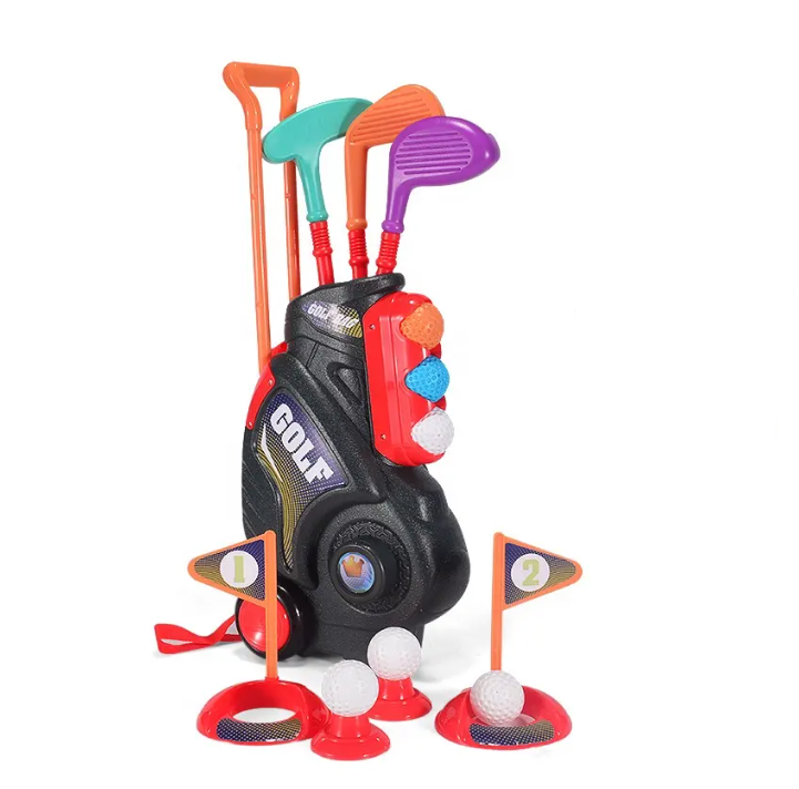 Дитячий набір для гри в гольф (3 ключки, 6 м'ячиків, 2 прапорці з лунками, 2 підставки для м'ячиків) RX 501 A