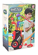 Дитячий набір для гри в гольф (3 ключки, 6 м'ячиків, 2 прапорці з лунками, 2 підставки для м'ячиків) RX 501 A, фото 7