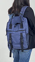 Молодіжний рюкзак Канкун з ручками колір синій матеріал оксфорд