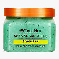 Сахарный скраб для тела Coconut Lime Sugar Scrub TREE HUT 510 гр