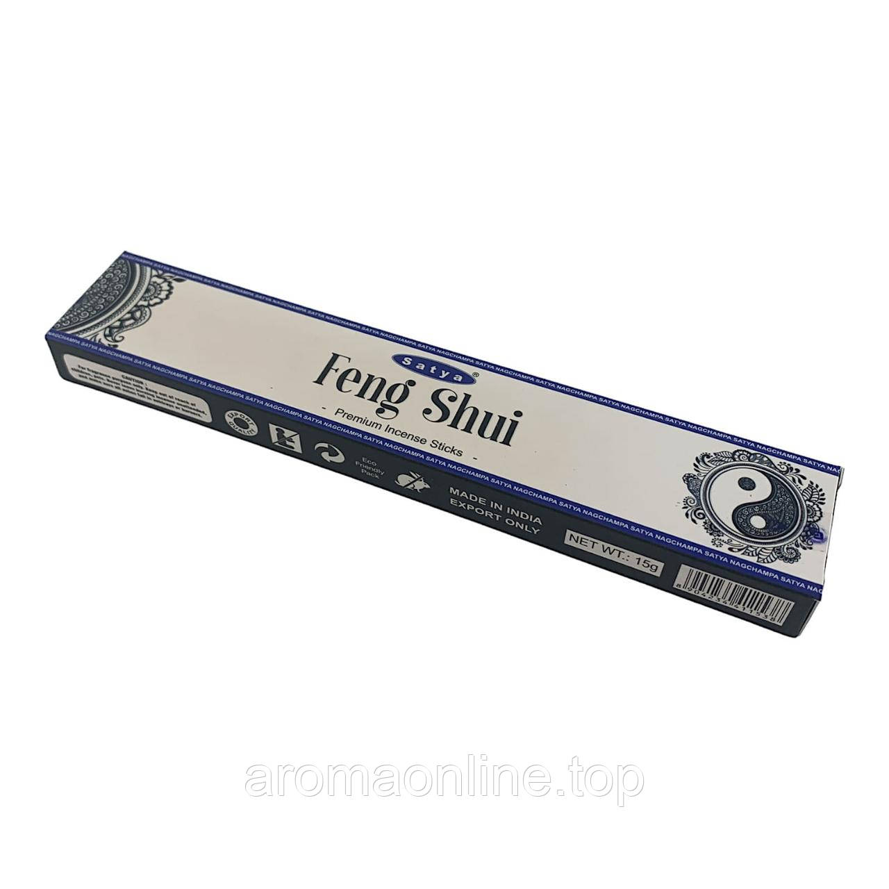 Аромапалочки Feng Shui premium incence sticks (Фен Шуй) (15г.) (Satya), фото 1