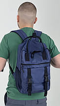 Чоловічий міський спортивний рюкзак Канкун з ручками, синій матеріал оксфорд