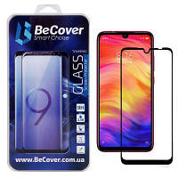 Стекло защитное BeCover Full Glue & Cover Xiaomi Redmi Note 7 Black (703190) o