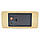 Настільний годинник Wooden Watch електронні світлодіодні з будильником USB 15см Жовто-червоні (VST-862-4), фото 3