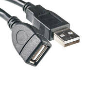 Дата кабель USB 2.0 AM/AF 0.1m PowerPlant (KD00AS1209) o
