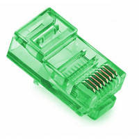 Коннектор RJ45 cat.5e UTP 8P8C Green 100 шт Merlion (09051) o