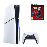 Набор Консоль Sony PlayStation 5 Slim Blu-ray 1TB White + Игра Marvel s Spider-Man 2 Русская Озвучка