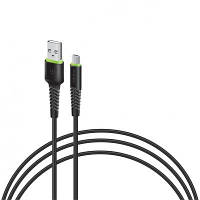 Дата кабель USB 2.0 AM to Micro 5P 3.0m CBFLEXM3 black Intaleo (1283126487491) o