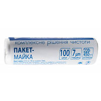 Пакети для продуктів Buroclean майка 22x45 см 7 мкм 100 шт. (4823078975904) m