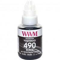 Чернила WWM Canon GI-490, 140г Black Pigm. (C490BP) o