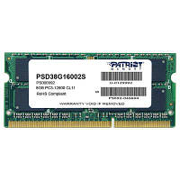 Модуль памяти для ноутбука SoDIMM DDR3 8GB 1600 MHz Patriot (PSD38G16002S) o