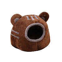 Домик лежанка для котов Taotaopets 569902 Bear house Brown 36*30*30 см "Lv"