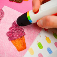 Стрижень для 3D-ручки Polaroid Candy pen, полуниця, рожевий (40 шт) (PL-2505-00) m