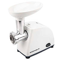 М'ясорубка електрична GRUNHELM AMG140W 1400 Вт реверс, 2 решітки, біла