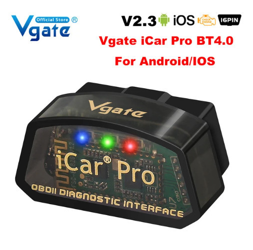 Діагностичний сканер Vgate iCar Pro elm327, V2.3 Bluetooth 4.0 Android / iOS