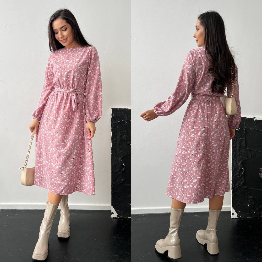 Плаття нижче колін у квітку, фото 1