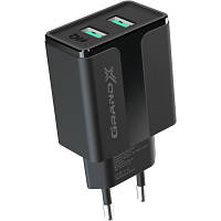 Зарядное устройство Grand-X 5V 2,4A USB Black (CH-15B) o