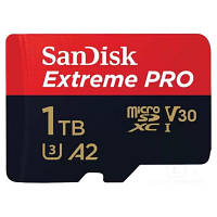 Карта памяти SanDisk 1 TB microSDXC UHS-I U3 Extreme Pro+SD Adapter (SDSQXCD-1T00-GN6MA) o