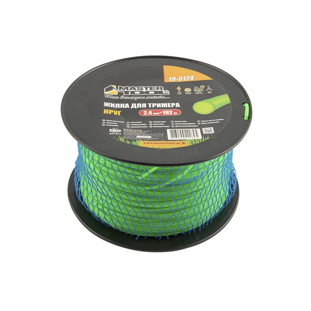 Волосінь для тримера MASTERTOOL КРУГ 2.40 мм 192 м котушка 19-0124, фото 1