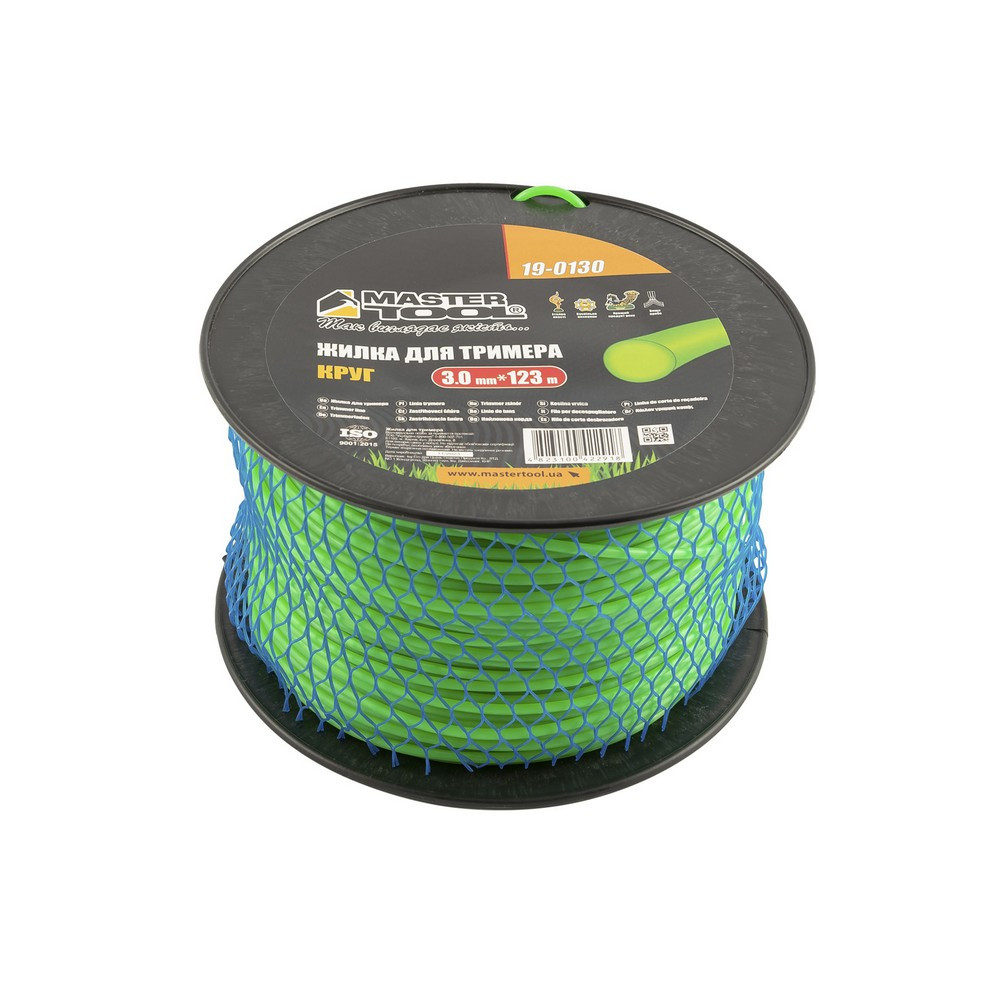 Волосінь для тримера MASTERTOOL КРУГ 3.00 мм 123 м котушка 19-0130, фото 1
