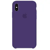 Чехол SIlicone Case для iPhone X/XS protective matte cover dark purple