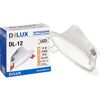 Светильник Delux DL-12 4500К 12Вт 960лм 230В D140мм (90018630) o