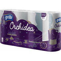 Бумажные полотенца Grite Orchidea 3 слоя 4 рулона (4770023348408) o