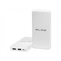 Батарея универсальная Blow 20000mAh, inp:Micro-USB(5V/2A), out:USB-A*2(5V/2,4A max), white (PB20C) o