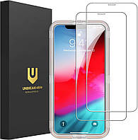 UNBREAK Защитная пленка для экрана iPhone X/XS/11 Pro, двойное небьющееся закаленное стекло