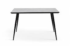 Стіл нерозкладний  Торнадо  Мікс меблі, колір чорний  /  бетон сіробежевий, фото 3