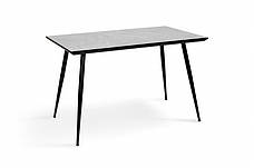 Стіл нерозкладний  Торнадо  Мікс меблі, колір чорний  /  бетон сіробежевий, фото 4