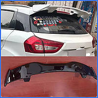 Спойлер универсальный Nissan Micra Ниссан Микра черный глянцевый, ABS пластик, антекрыло на багажник