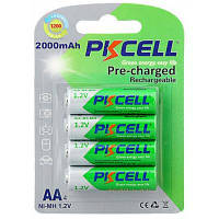 Аккумулятор PkCell AA R6 NiMH 2000mAh * 4 (PC/AA2000-4B) o