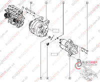 Стартер Renault Dokker 233001903R M000TD1371ZE