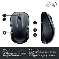 Мышка Logitech M325s Wireless Dark Silver (910-006812) o