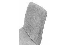 Стілець обідній із велюровою оббивкою МЕНТОС G Мікс меблі, колір чорний/сірий, фото 2