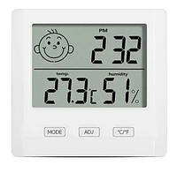 Кімнатний термометр з гігрометром VST HT-108 (Одиниці вимірювання °C / °F, 82х78х20 мм), фото 2