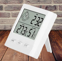 Кімнатний термометр з гігрометром VST HT-108 (Одиниці вимірювання °C / °F, 82х78х20 мм)