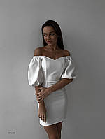 Привлекательное женское платье новинка 2024 44, белый