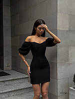 Привлекательное женское платье новинка 2024 46, черный
