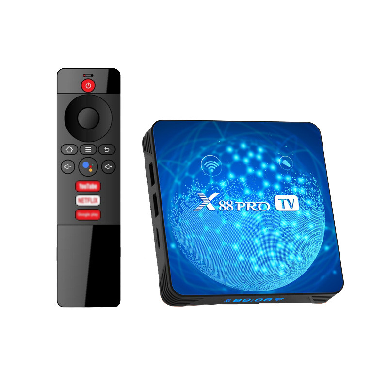 Смарт приставка X88 pro TV 4/64 ГБ, Android TV 11, WIFI 6 (з налаштуваннями)